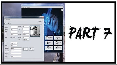 Employee Payroll Management System Using Java Netbeans - Part 6- How to get Employee Id after login