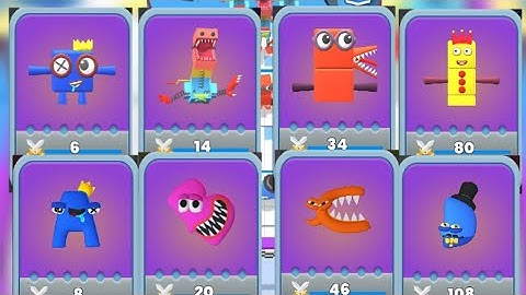 Merge Alphabet Lore + Merge Monster Cube Run - Merge Battle #56