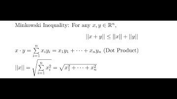 Proving the Minkowski Inequality