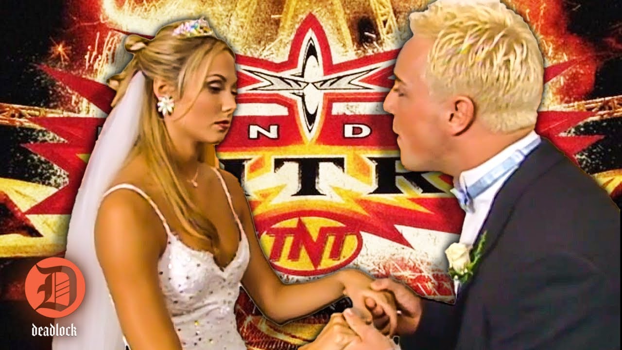 stacy-keibler-david-flair-wedding-on-wcw-nitro-deadlock-podcast-retro