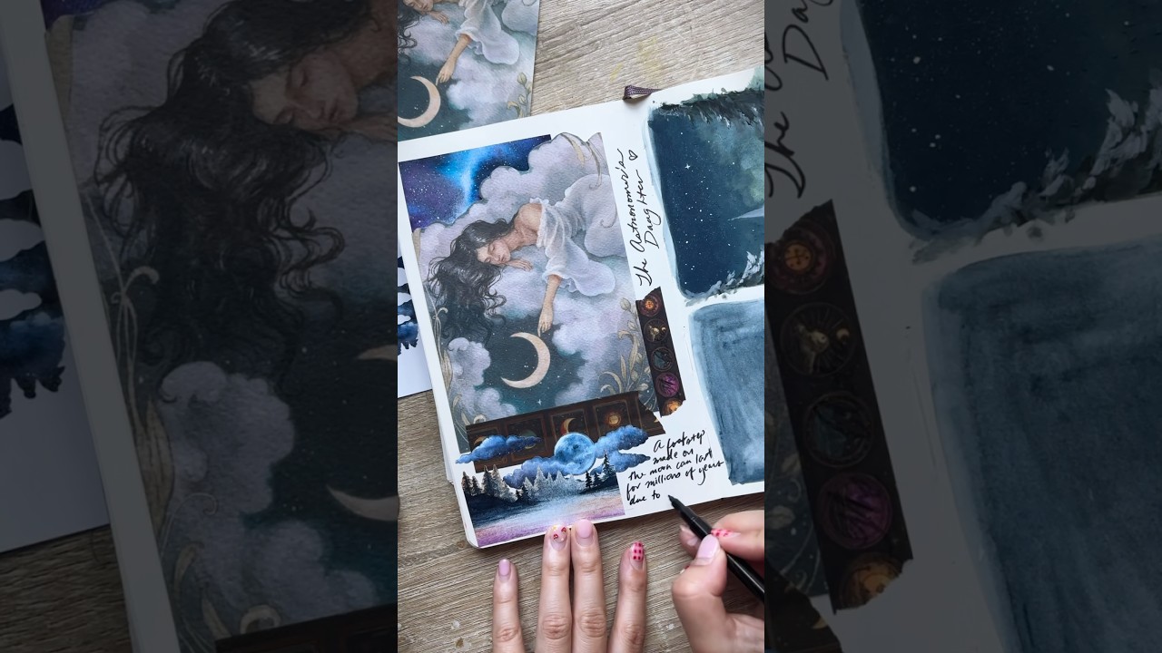 Journaling with June’s letter #stationery #junkjournal #snailmail #celestialart #tarotcards