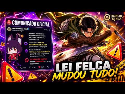 GACHA VAI VOLTAR?! A TENCENT MANDA A REL SOBRE LEI FELCA E O GACHA NO HONOR OF KINGS BRASIL!