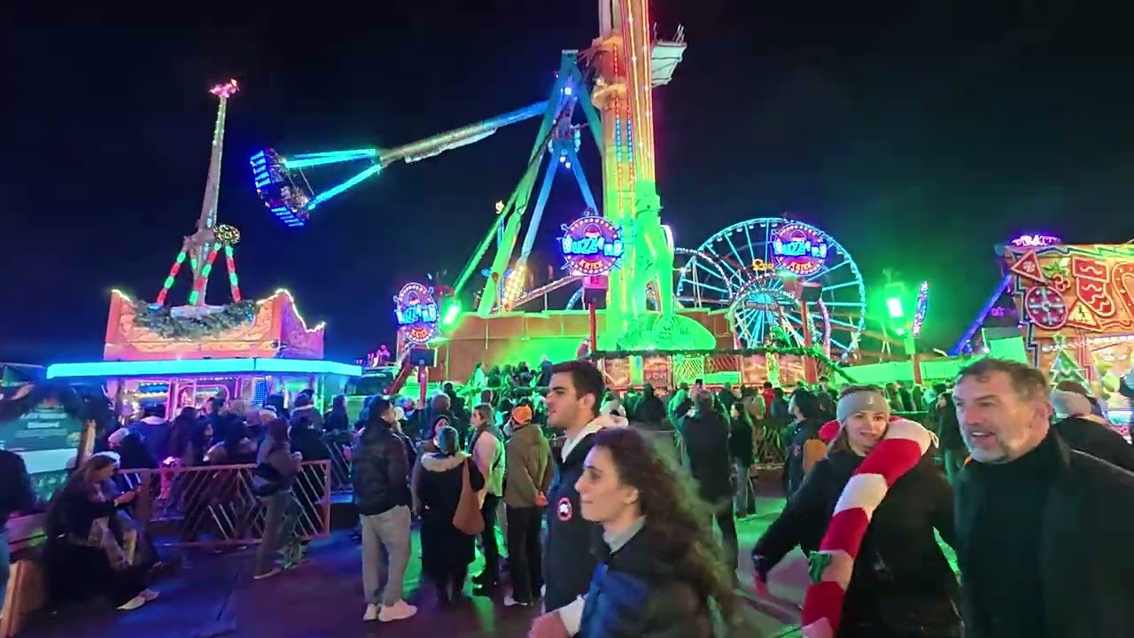 Hyde Park Winter Wonderland – Winter Fairground Night Walk (2025)