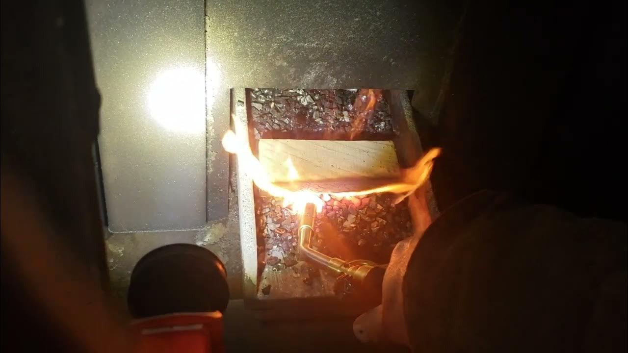 How to start Alaskan coal stove burning rice coal YouTube