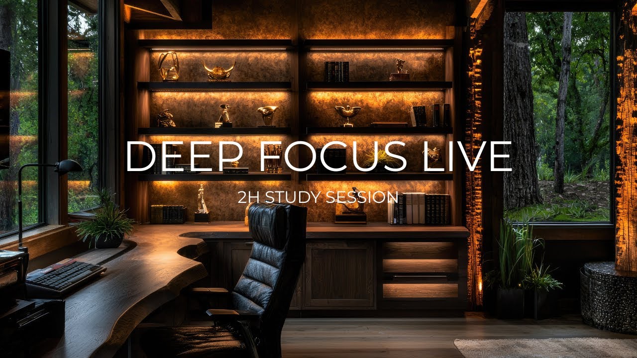 LIVE Deep Focus Brown Noise | Study & Work Session (2H)
