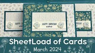 March 2024 SheetLoad of Cards