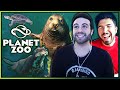 WILLYREX Y VEGETTA *ATAQUE DE RISA* EN PLANET ZOO