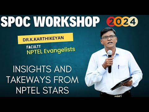 NPTEL Stars Dr. K Karthikeyan on Completing 34 courses in 4 Years ...