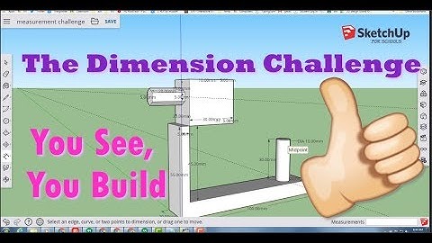 Sketchup - The Dimension Challenge! Can you solve it?