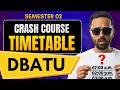 DBATU Crash Course Timetable | Engineering Mathematics 2 | Pradeep Giri Sir