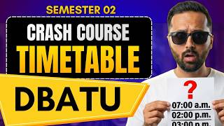DBATU Crash Course Timetable | Engineering Mathematics 2 | Pradeep Giri Sir