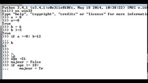 Python #3 Tutoriel   Les structures conditionnellesif  else  and  or