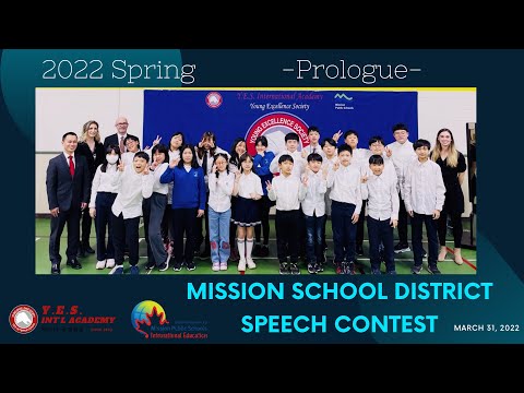 -Prologue- 2022 Spring Y.E.S. Int'l Academy Speech Contest (영상)