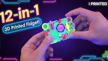 I 3D Printed the 12-in-1 FIDGET CUBE! (The Ultimate Stress-Relief Toy) 