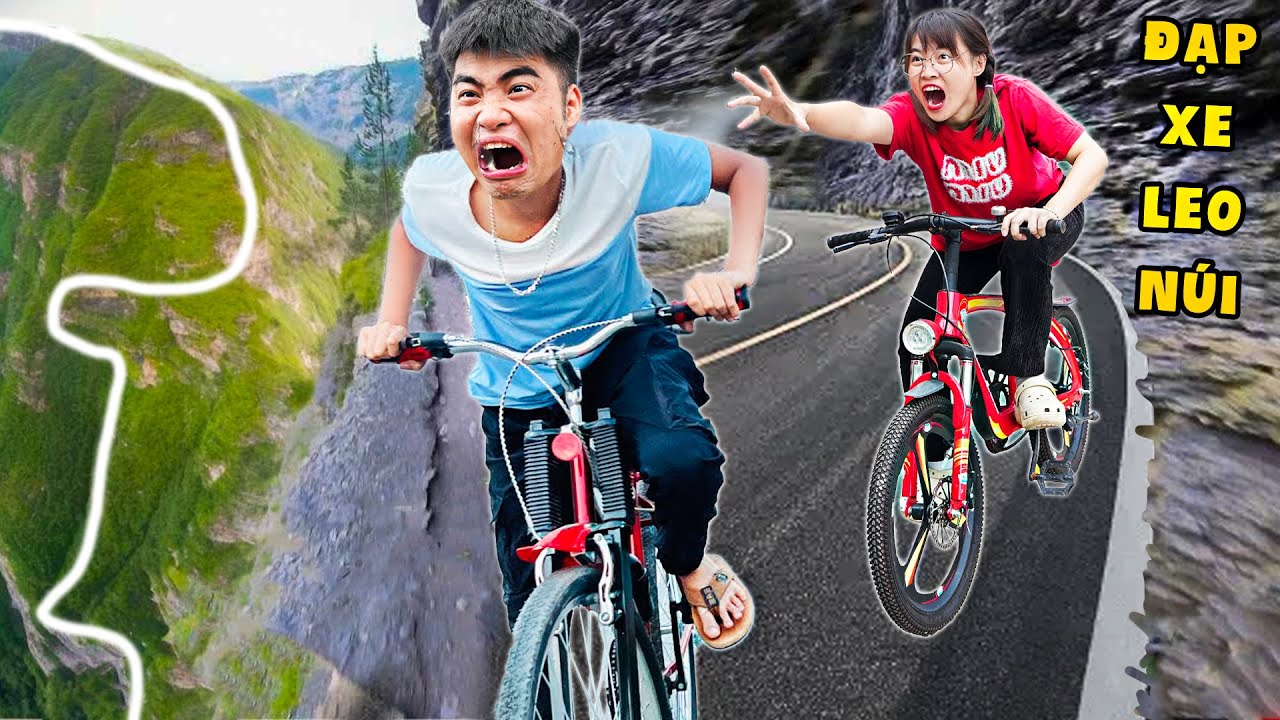 Gấu Đỏ TV - Cuộc Thi Đạp Xe Lên Núi Nhận Phần Thưởng 1000$ - Ai Đạp Xe Nhanh Nhất ?