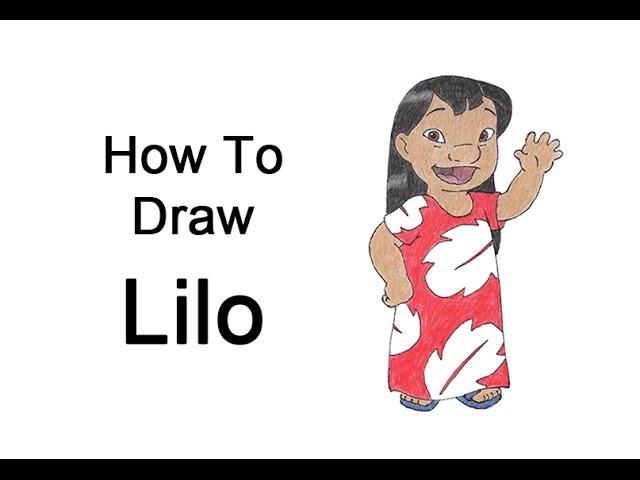 How to draw Angel from lilo and stitch easy 