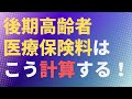 【健康保険】後期高齢者医療保険料はこう計算する【75歳以上】【社労士解説】