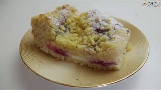 Ciasto drożdżowe z budyniem, owocami i kruszonką bez mycia kielicha - Monsieur Cuisine Lidlomix