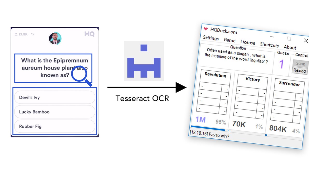 My own hq trivia bot (download in disc)
