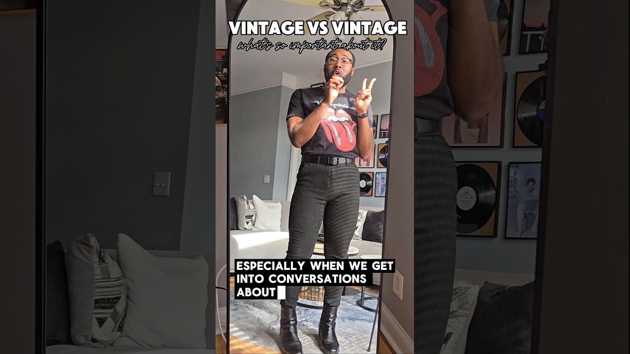 Vintage vs Vintage...wine, but make it fashion. 