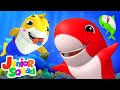 Baby Shark Song + More Nursery Rhymes & Kids Songs - Junior Squad Cartoons