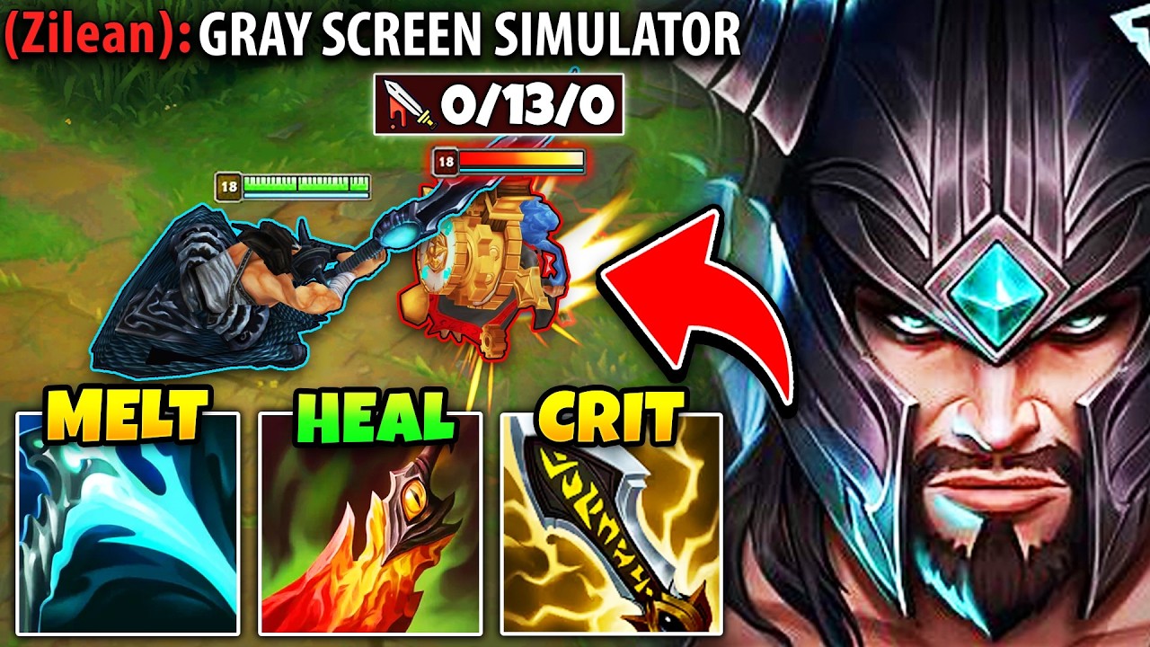 I GAVE THIS ZILEAN TOP PTSD WITH THIS TRYNDAMERE PERFORMANCE (SOLO KILLED 13 TIMES)