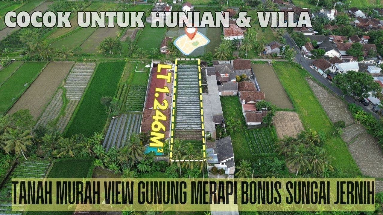 Dijual Tanah SHM Murah Palagan KM 11 & Dekat UII Bonus Sungai View Gunung Harga 1,5Jt/m² | SB EPS547