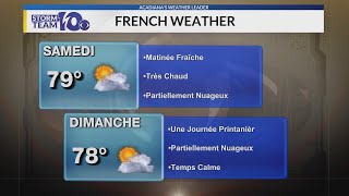 Lafayette High French Immersion Student delivers this weekend's forecast in French