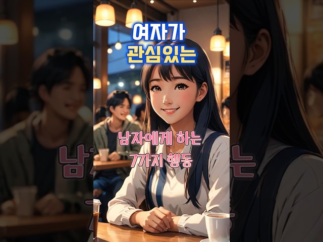 여자가 남자를 좋아할 때 하는 행동 #연애코치