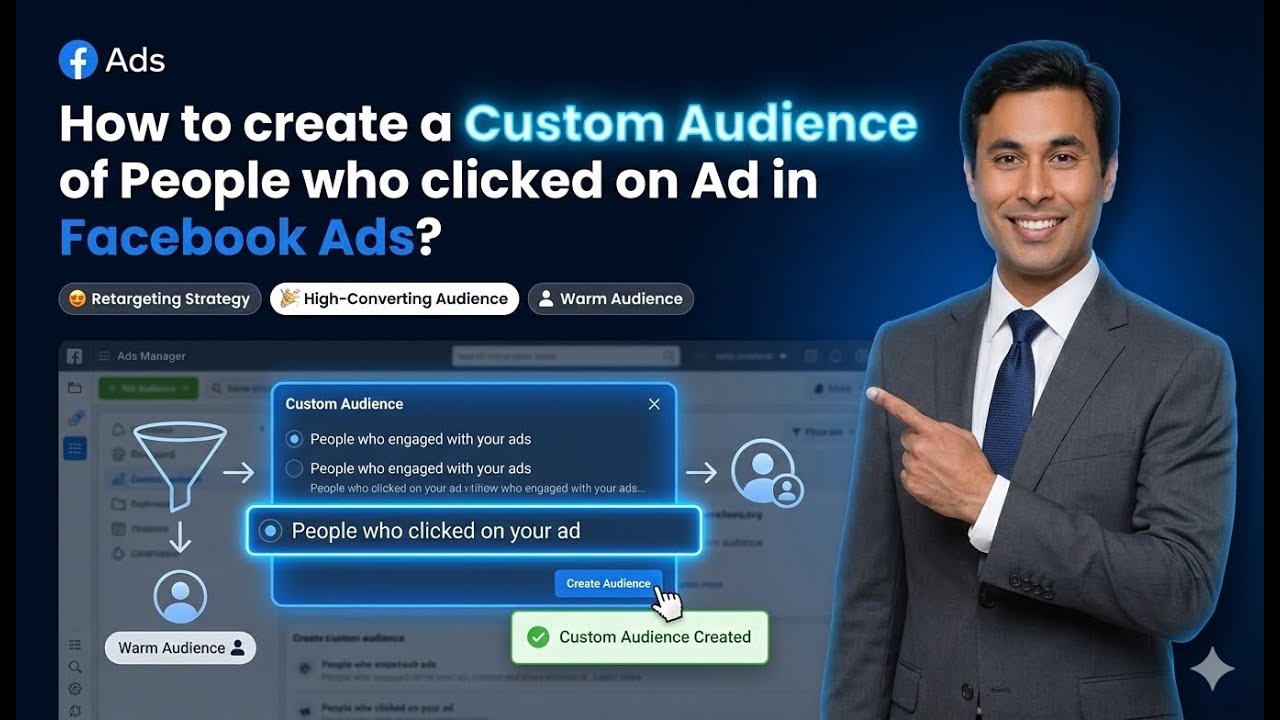How to create a Custom Audience of People who clicked on Ad in Facebook ...