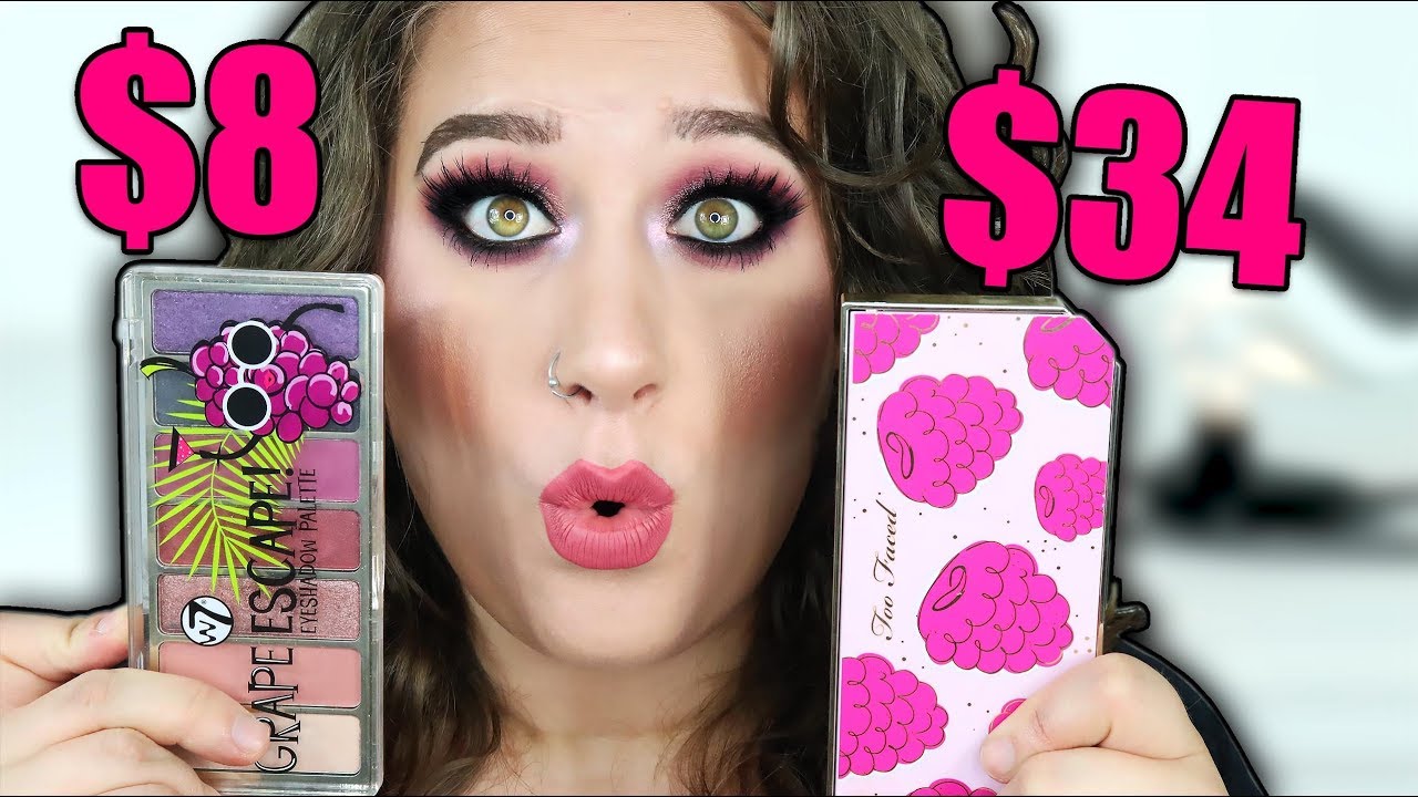 W7 Grape Escape VS Too Faced Razzle Dazzle Palette YouTube