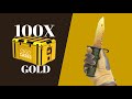 CS2 100X GOLD KASASI AÇTIM!! | ! UPGRADE KURTARDI !| CS2 KASA AÇILIMI | (CSGOCASES) #csgo #cs2