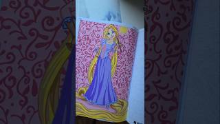 Rapunzel gelpens #coloringvideo #languo #satisfying