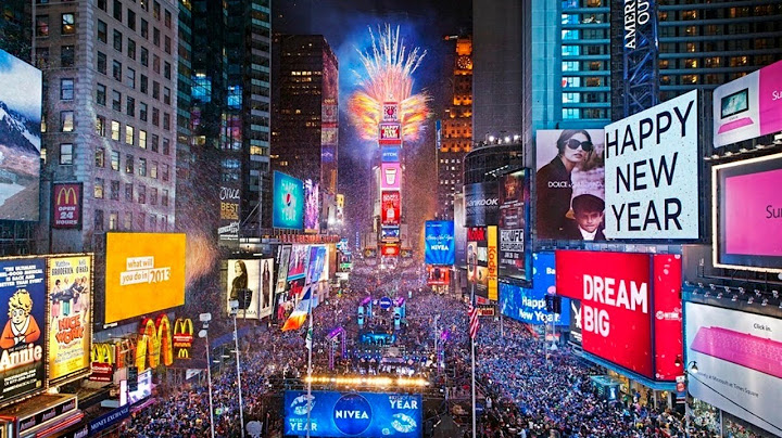 (Full HD) New York Times Square 🎉 New Year's Eve 2020 #BallDrop 🌟 #Countdown