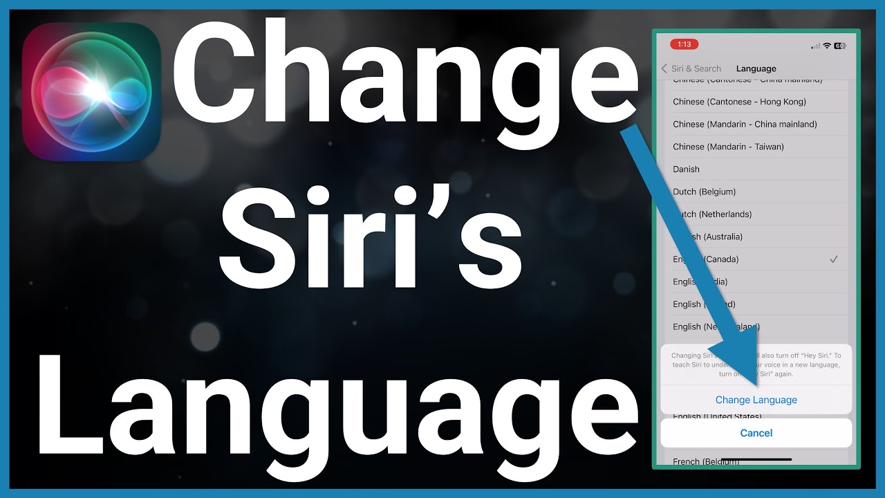 How To Change Siri's Language YouTube