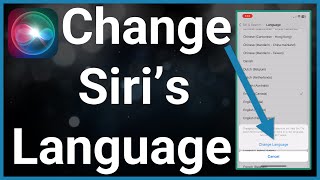 How To Change Siri's Language