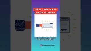 ¿para qué sirve un cheque ? ¿para qué sirve un cheque ?