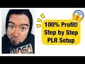 How To Setup Your Own PLR Product To Sell For 100% Profit Step by Step [Start To Finish]