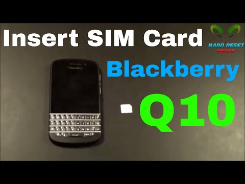 Blackberry Q10 Insert The SIM Card
