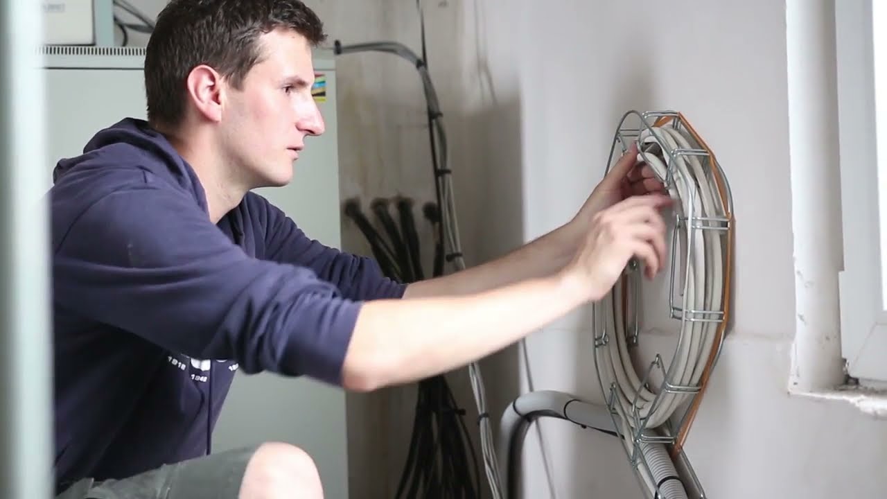 Ukázková instalace optického připojení (Benešov)