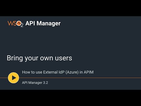 Bring your own users