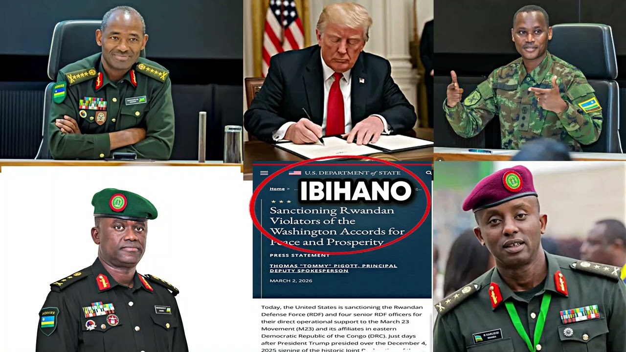Birababaje,America Ifatiye ibihano igisirikare cyu Rwanda nabayobozi ba RDF,