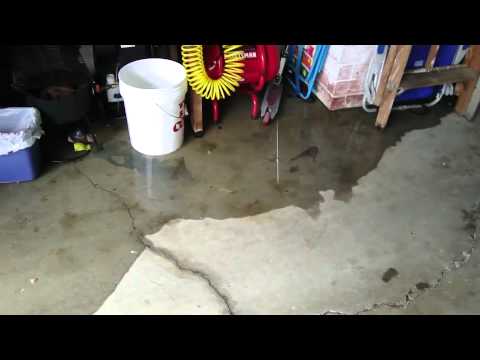 garage leak - YouTube