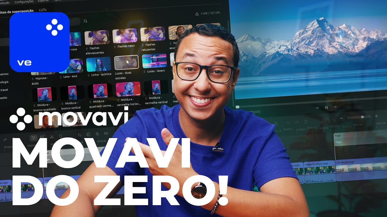 Como editar no MOVAVI VIDEO EDITOR 2024 - Tutorial Completo (ótimo para iniciantes!)