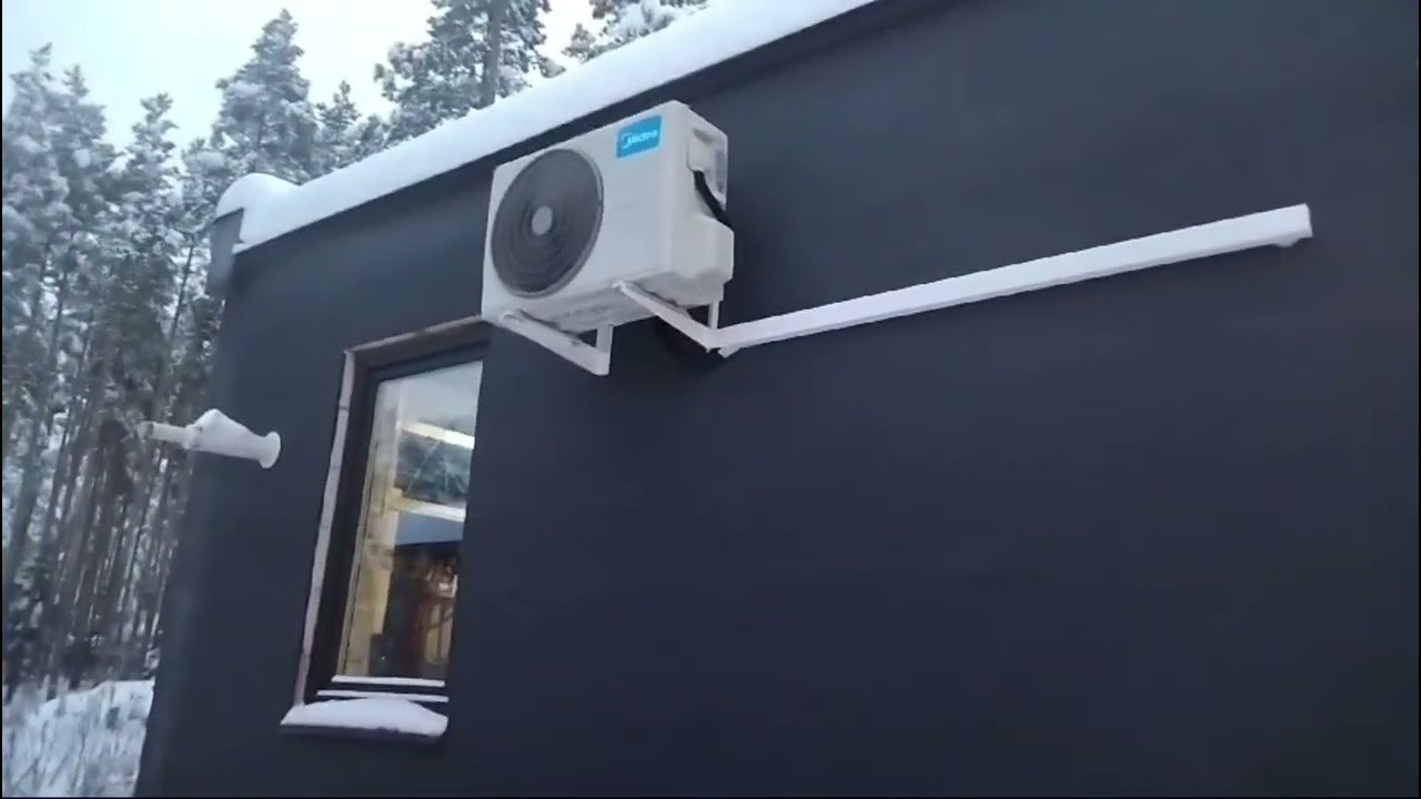 Установка Midea Heat Force MSHP-12N8D6-I с функциями теплового насоса в загородном доме Ленобласти