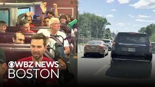 What it's like to take the train and drive to Boston Stadium for World Cup matches