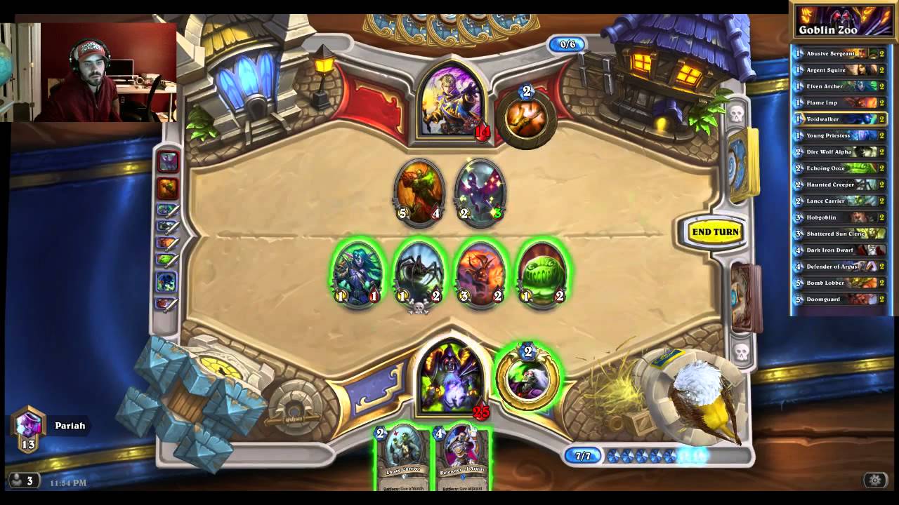 PariahHS plays Hobgoblin Zoo vs. Dragon Priest (12-9-15)