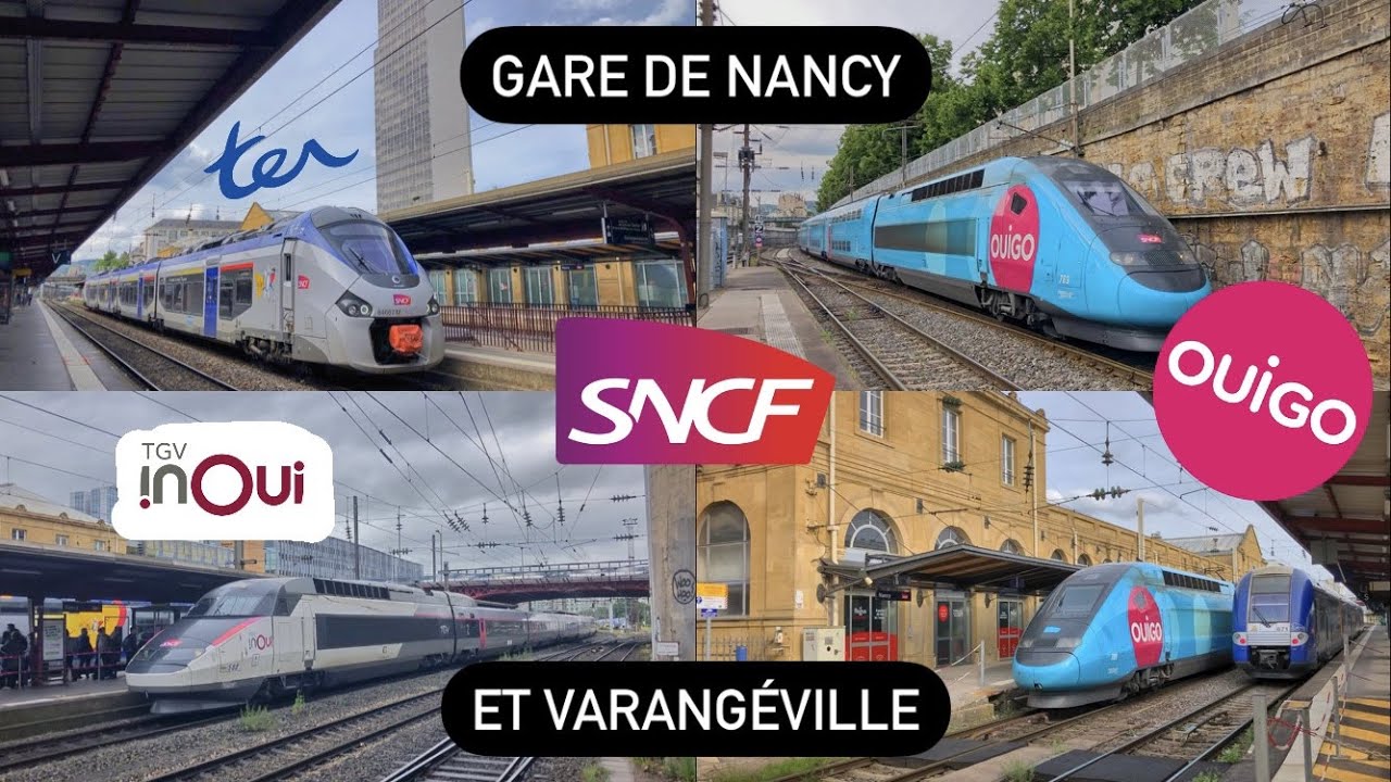 Diverses trains en gares de Nancy et Varangéville !