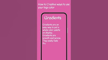 Logo colour combination with gradient.