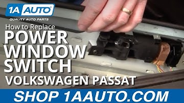 How To Replace Power Window Switch 98-01 VW Passat